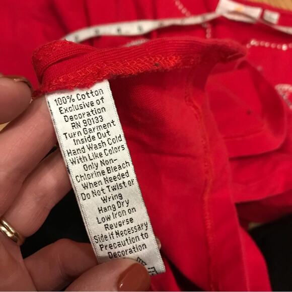 Quaker factory beaded embroidered lighthouse nautical top size small - Picture 7 of 7